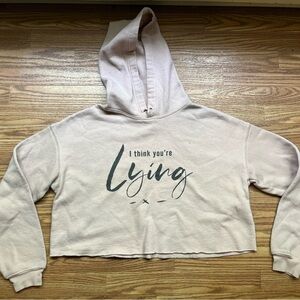 Cropped hoodie